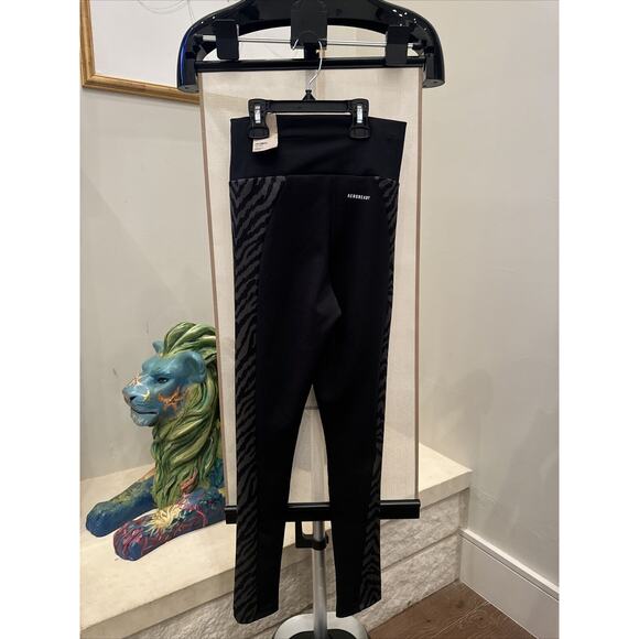 NWT Adidas [ XS ] Designed to Move High-Rise Sport Zebra 7/8 Tights #4975 - Picture 3 of 6
